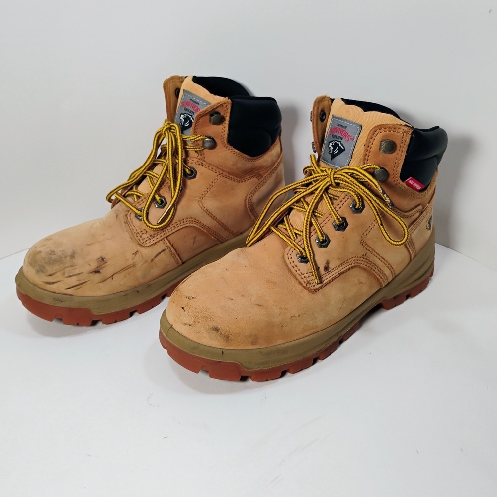 Herman Survivors Men's 6.5 Wide Tan Steel Toe Work Boots